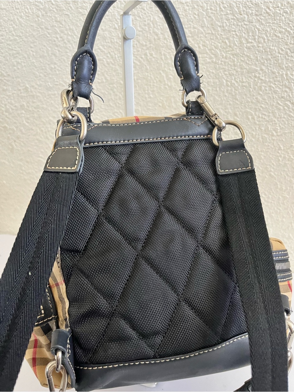 Burberry check small backpack - Picture 12 of 14